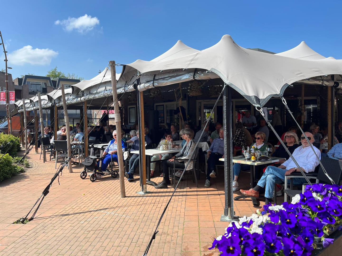 Stretchtent bij Restaurant De Haen in Hoevelaken