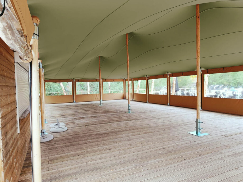 Olijfgroene stretchtent