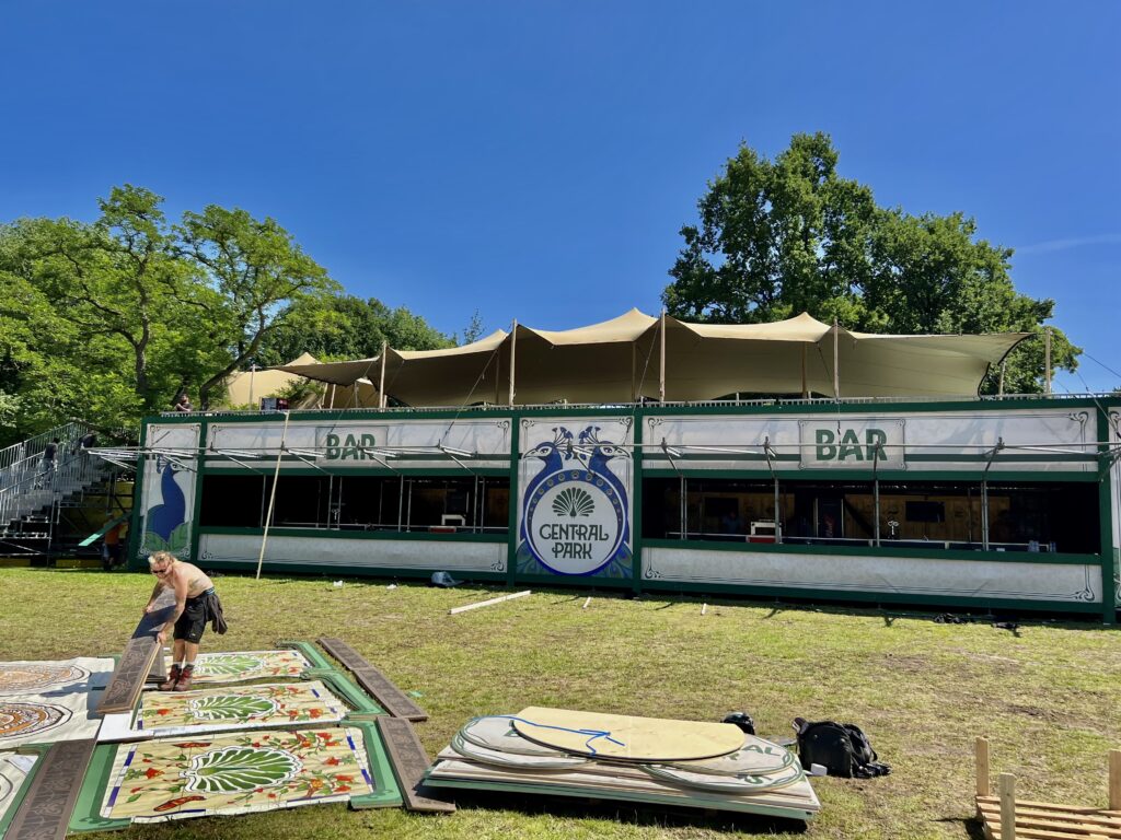 Stretchtent op Central Park Festival